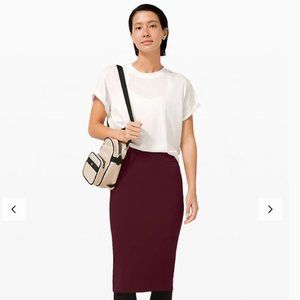 Lululemon A New Route Skirt Sz 2 Cassis NWT